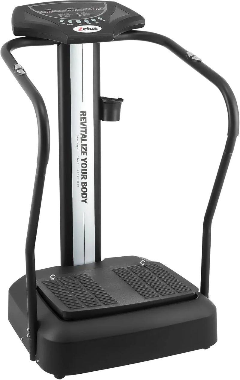Whole Body Vibration Plate, 500W Vibration Plate Exercise Machine with 99 Levels 3 Preset Modes & 2 Resistance Bands, Training Fitness Vibration Platform Machine for Home Gym with 330lb Capacity N6270