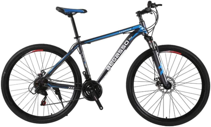 21-Speed Men's Mountain Bike Double Disc Brake 29 Inches All-Terrain City Bikes Adults Only Outdoor Cycling Hard Tail Front Suspension,C P8255
