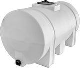 Horizontal Polyethylene Reservoir Water Tank with Legs, 550 Gallon, Made in the USA, Poly Tank for Water and Non-Flammable Liquids, Rust and Corrosion Proof