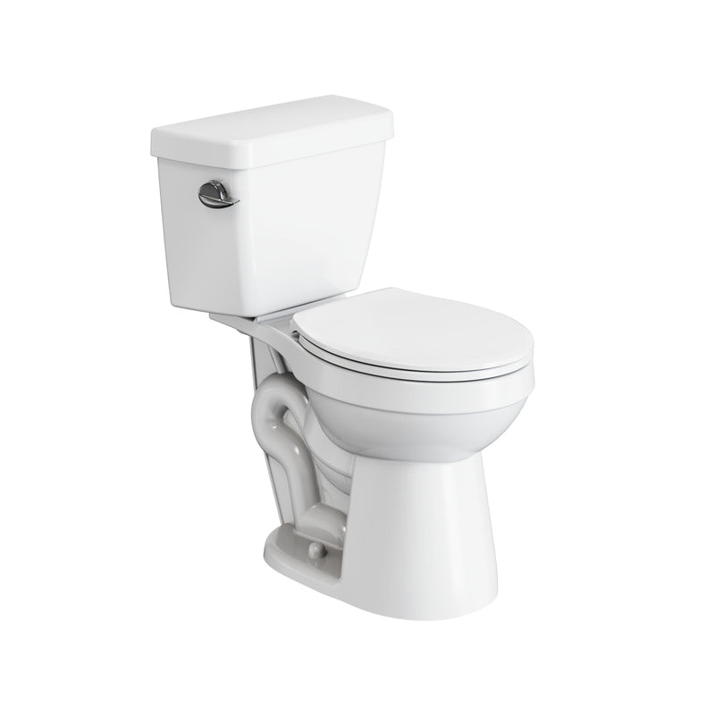2-Piece Round Toilet Bowl with Soft Close, White, 4.8-L, Single Flush B8727