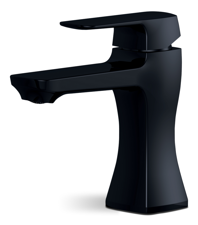 Aztek Single Handle 4-in Centreset Bathroom Sink Faucet with Pop-up Drain, Matte Black G1133