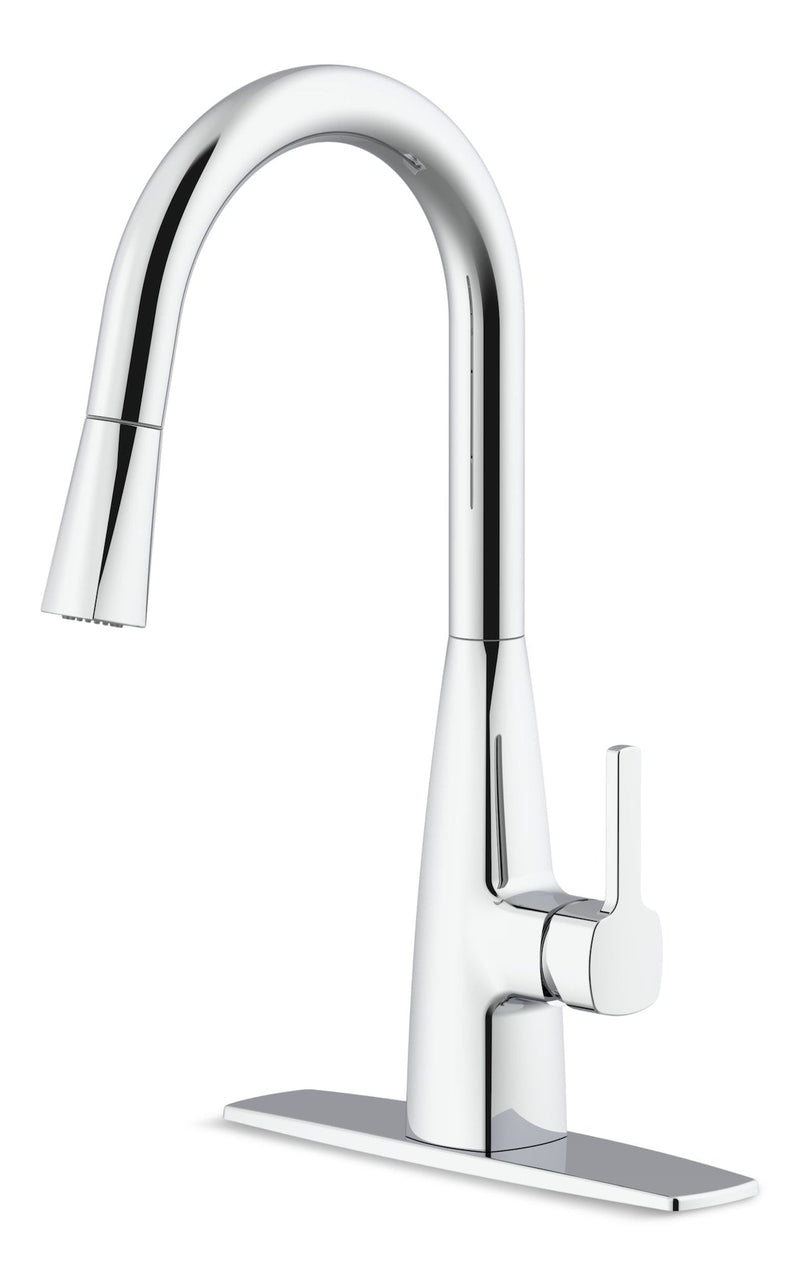 Danillo 1-Handle 8-in Centerset Pull Down Kitchen Faucet, Assorted Finishes M360