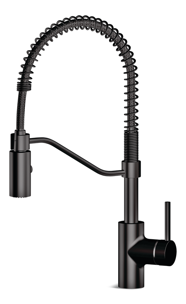 Jasper Single Handle Pull Down Kitchen Faucet, Matte Black X4280