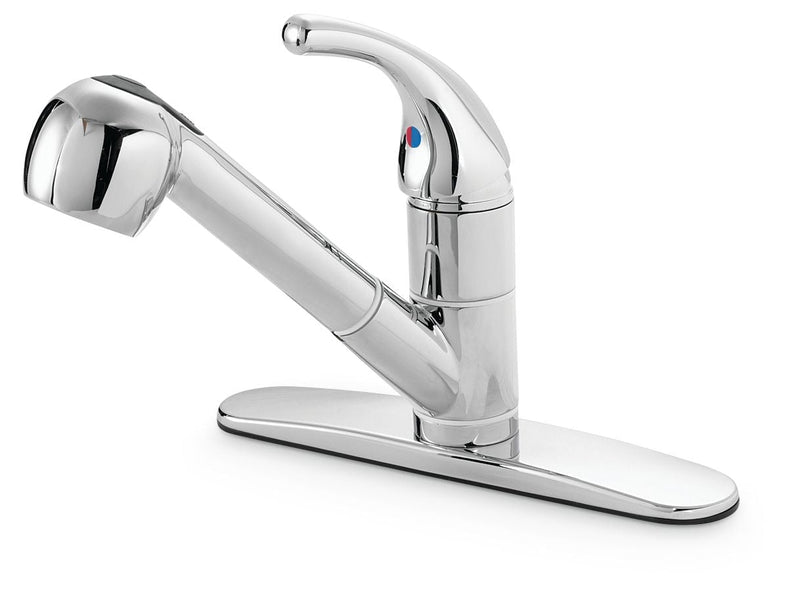 Plymouth Single Handle Pull Out Kitchen Faucet, Chrome G2203