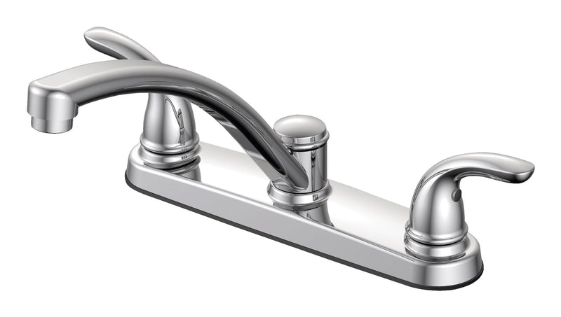 Renovate Double Handle Kitchen Faucet, Chrome K1895