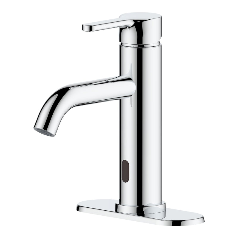 Tronus Touchless Single Control Lavatory/Bathroom Sink Faucet, 4-in Centerset, Chrome X5554