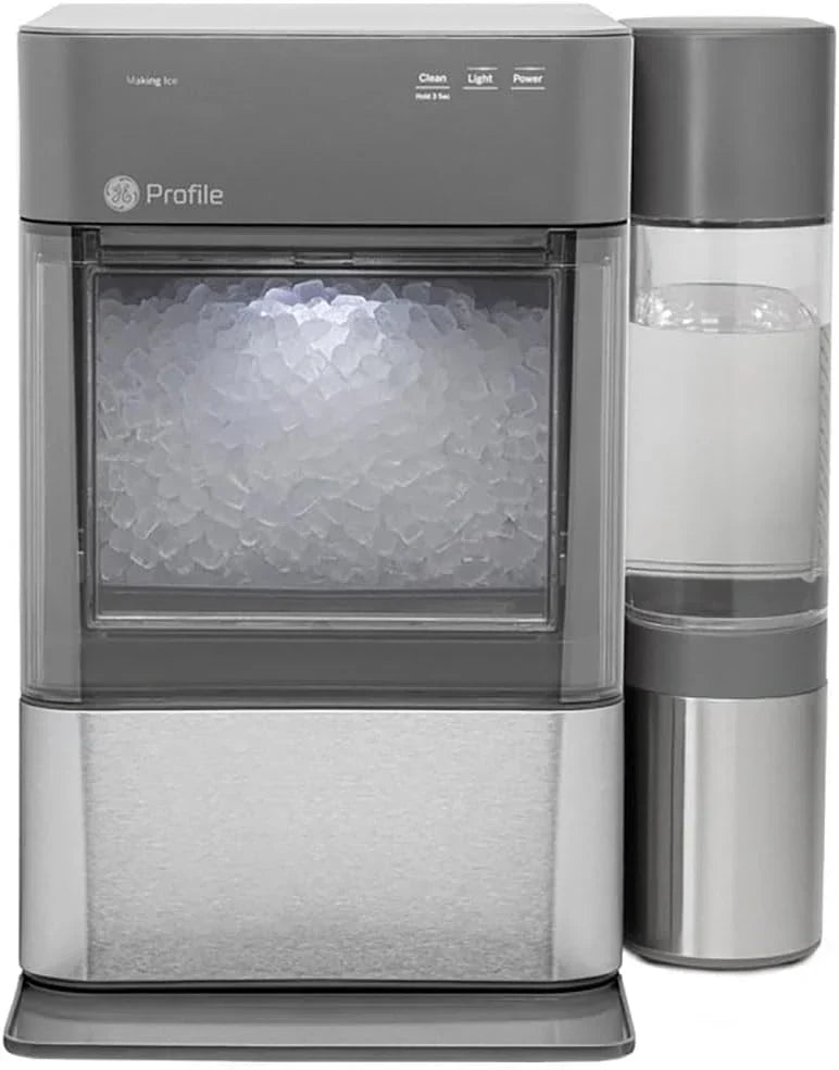 GE Profile Opal 2.0 XL with 1 Gallon Tank, Chewable Crunchable Countertop Nugget Ice Maker, Scoop included, 38 lbs in 24 hours, Pellet Ice Machine with WiFi & Smart Connected, Stainless Steel Y8619