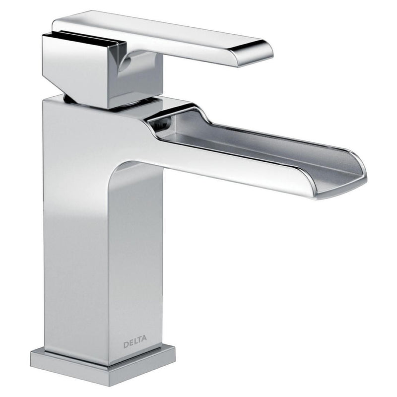 Ara 1-Handle Channel Bathroom Faucet with Metal Pop-Up, Chrome T1028