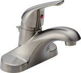 Faucet Principals Single Handle 4-in Centreset Bathroom Sink Faucet, WaterSense Certified, Brushed Nickel