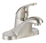 Faucet Principals Single Handle 4-in Centreset Bathroom Sink Faucet, WaterSense Certified, Brushed Nickel