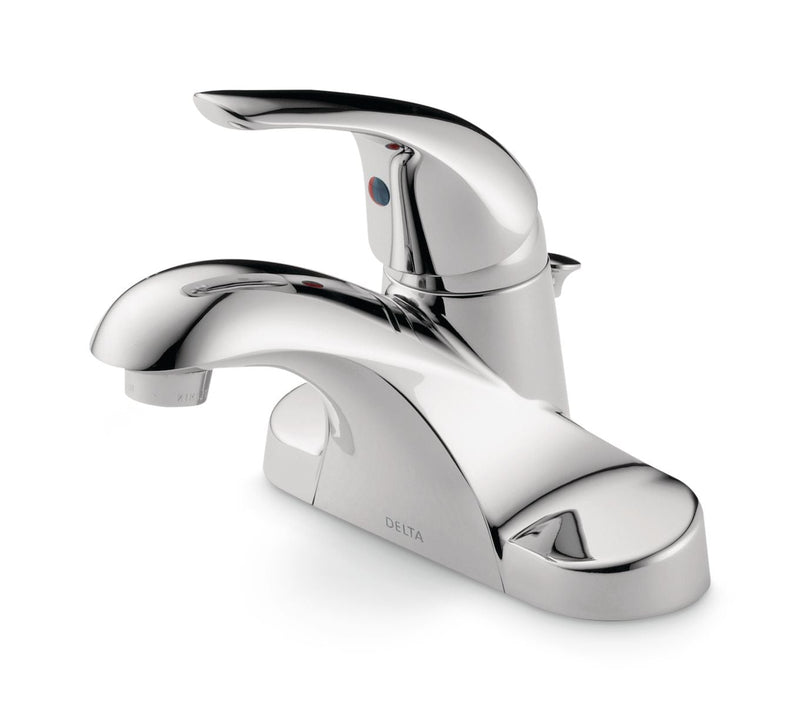 Faucet Principals Single Handle Bathroom Sink Faucet, WaterSense Certified, Chrome V6246