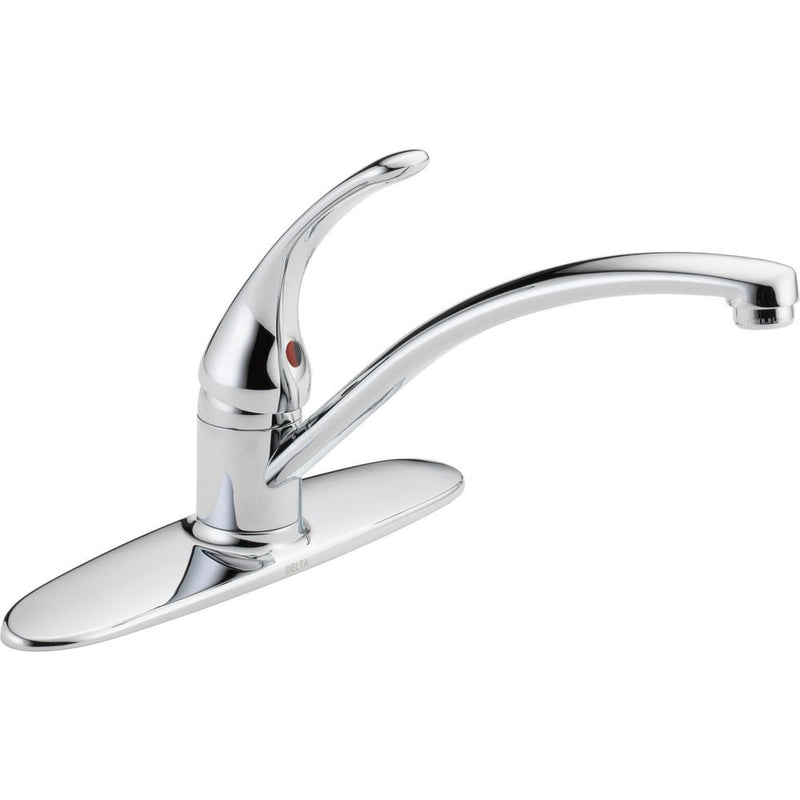 Faucet Principals Single Handle Kitchen Faucet, Chrome J1211