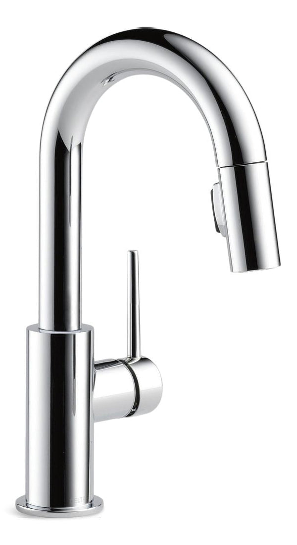 Faucet Trinsic Single Handle High Arc Pull Down Bar/Prep Kitchen Faucet, Assorted Finishes L3564