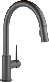 Trinsic Single Handle Pull-Down Kitchen Faucet, Matte Black