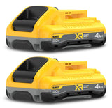 20V MAX XR 4Ah Powerpack Battery with LED Indicator, 2-pk