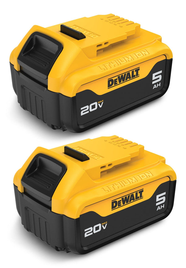 DCB205-2 20V MAX Lithium-Ion 5.0Ah Battery Pack with LED Fuel Gauge, 2-pk V6174