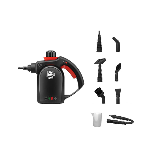 Dirt Devil Handheld Portable Steam Cleaner, Multi-surface, 7-in-1 Specialized Attachment Kit T9106