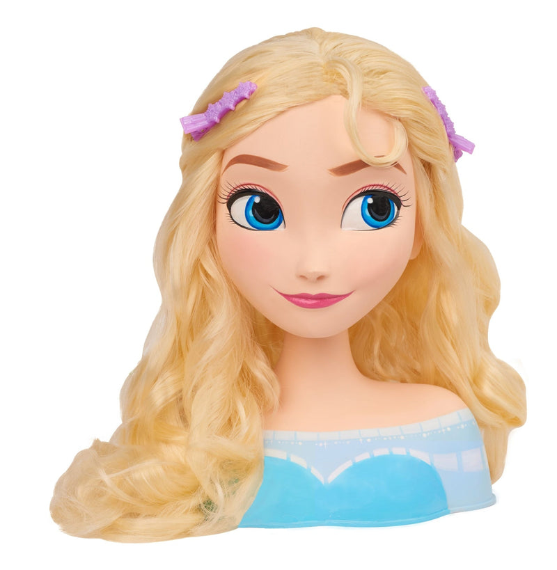 Frozen Elsa Styling Head Toy with 14 Accessories for Hair Styling and Braiding, Ages 3+ C7010