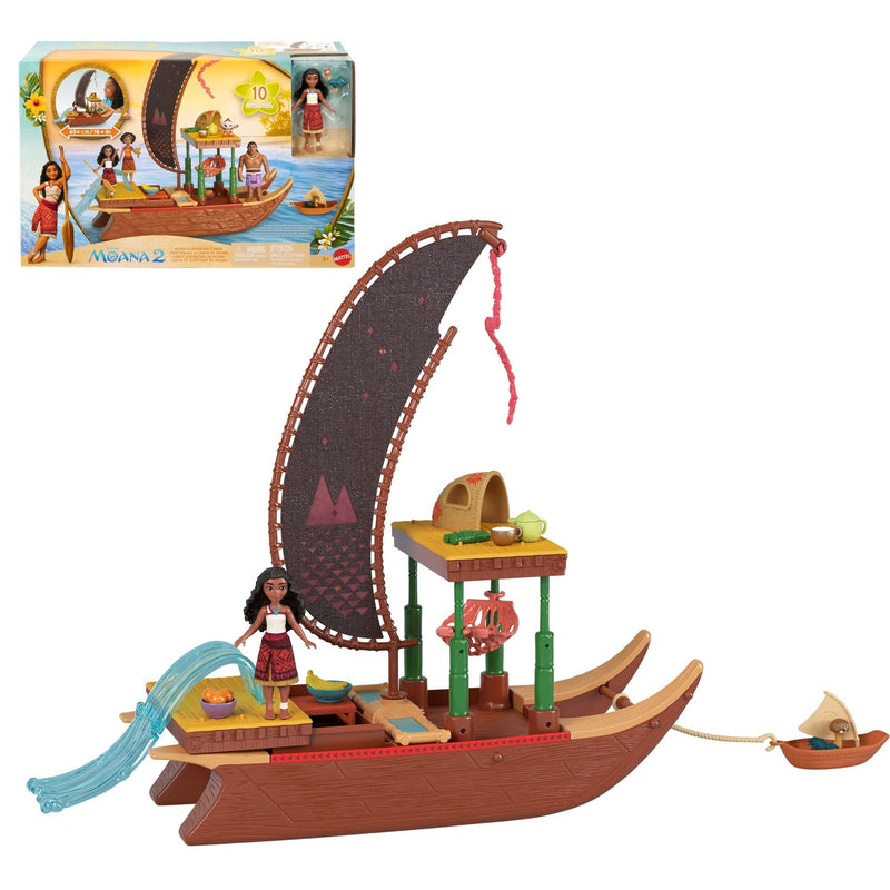 Princess Moana's Adventure Canoe Transforming Toy Set for Ages 4+ P2314