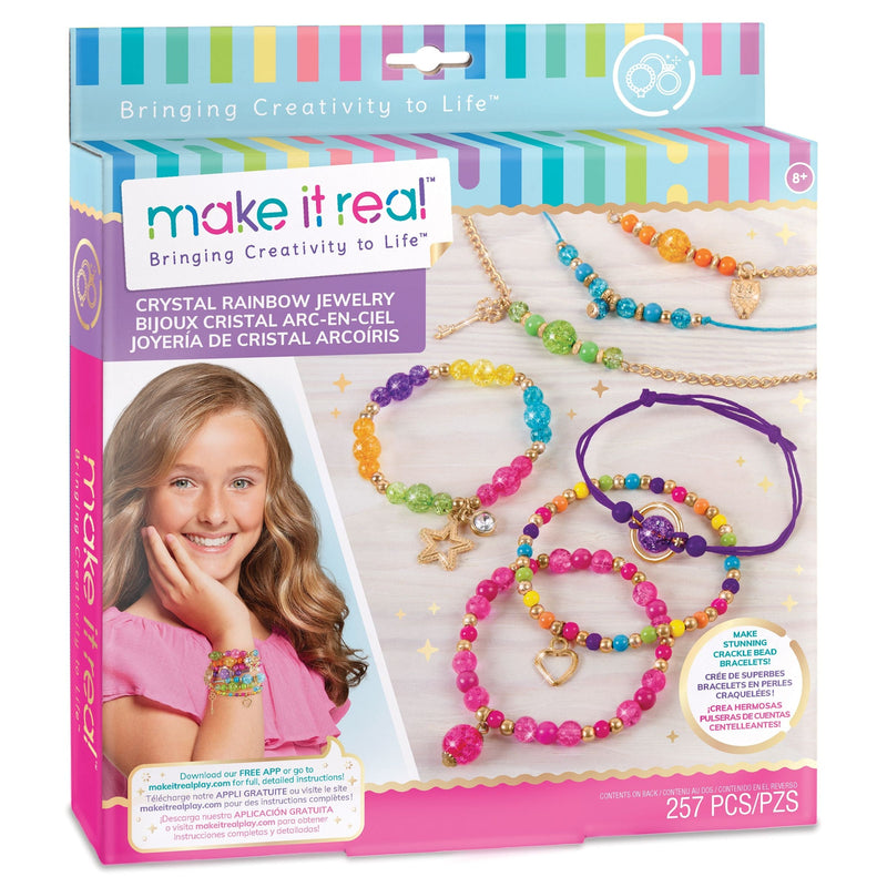 DIY Customizable Friendship Bracelete & Charms, Multi-Coloured, 257-pk, for Arts & Crafts/Birthday Favour H1550