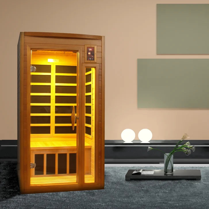 Dynamic Saunas Barcelona 1- to 2-person Infrared Carbon Sauna W0301