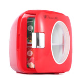 Uber Appliance Mini Fridge Retro Beverage Cooler Warmer - Personal Portable Refrigerator (9 Liters/0.32 Cu Ft)