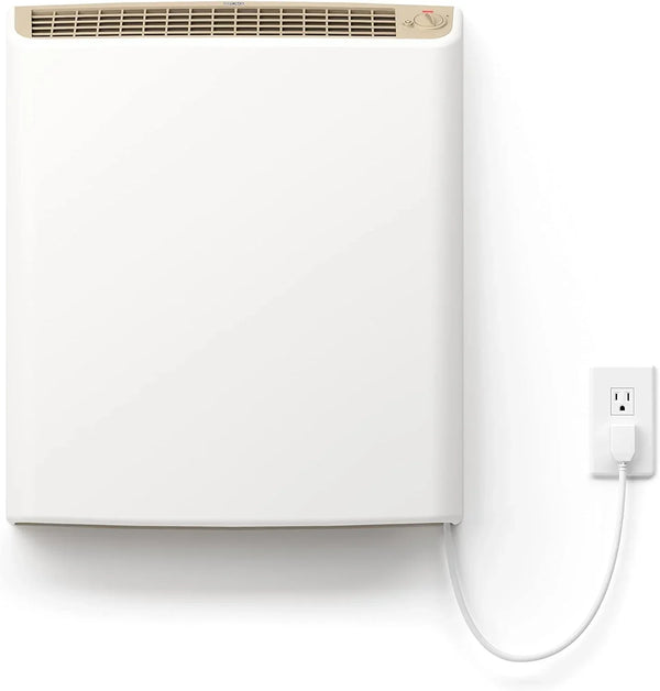 EnviMAX Plug-in Electric Panel Wall Heaters for Large Rooms, 1000 Watts, 24/7 Heating w/Safety Sensor Protection, Patented Quiet Fan-less Design, Easy 2-Min Install, Indoor Space Heater, Made in USA G0124