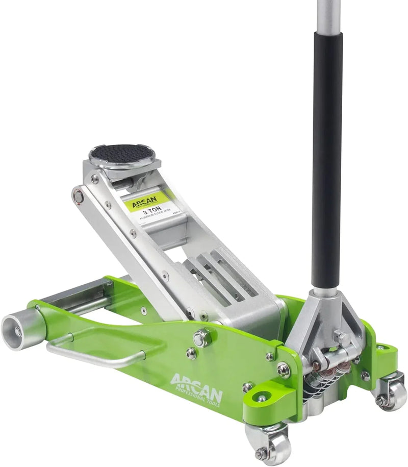 Tools 3-Ton Quick Rise Aluminum Floor Jack with Dual Pump Pistons & Reinforced Lifting Arm (A20018_A20019) S7045