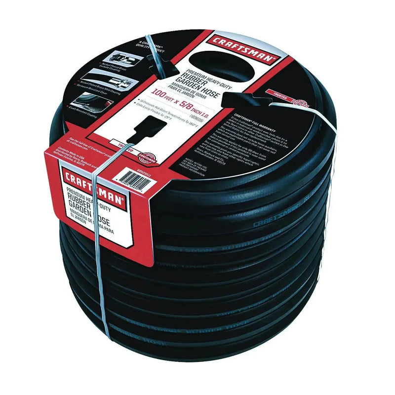 Premium Rubber Garden Hose, 100ft. x 5/8. inch F7357