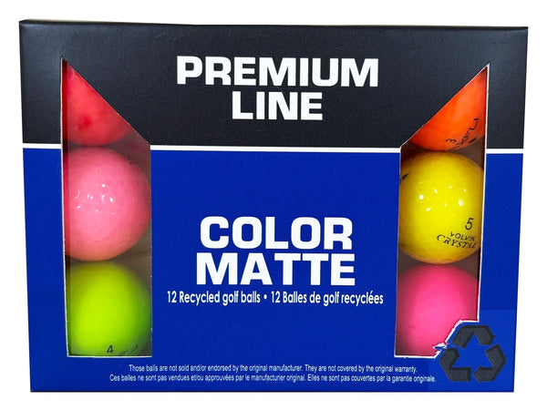 Recycled Golf Balls, Mixed/Matte Colours, 12-pk R1757