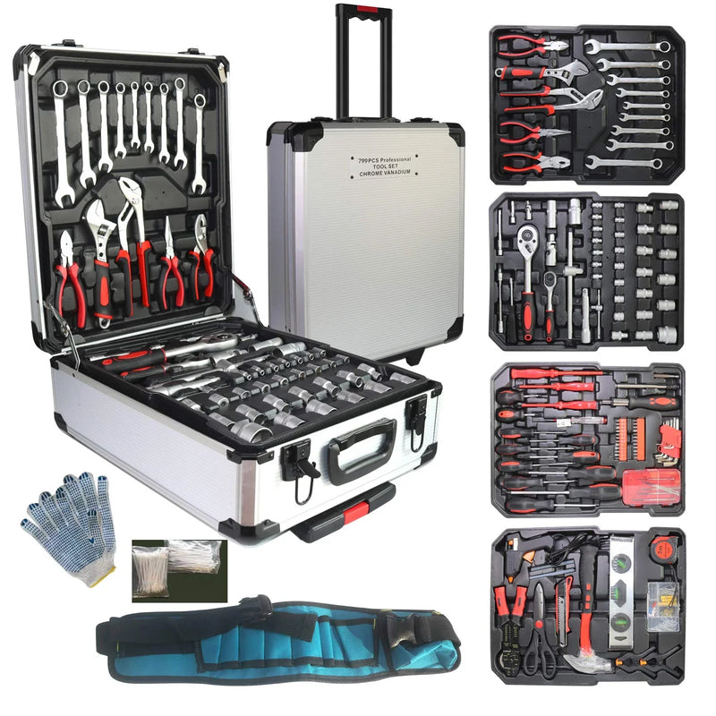 799pcs Aluminum Trolley Household Fathers G0897