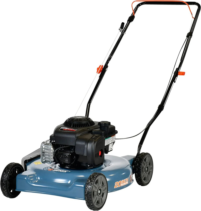 Gas Lawn Mower, 20-Inch, 125 cc 4-Cycle Engine, Push Lawnmower W3733