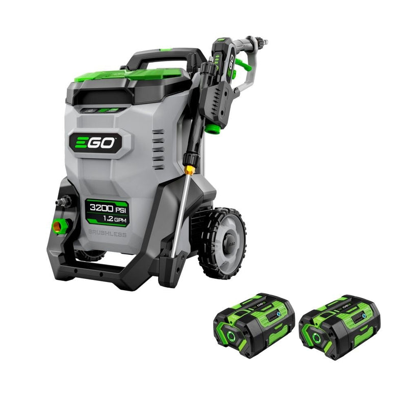 HPW3204-2 POWER+ 3200 PSI Pressure Washer with 2 x 6.0Ah Batteries and 320W Charger N6170