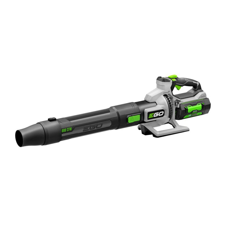 56V Brushless Cordless 880 CFM Carbon Fiber Leaf Blower Kit with (2) 4Ah Batteries and 320W Charger, LB8803-2 E3979