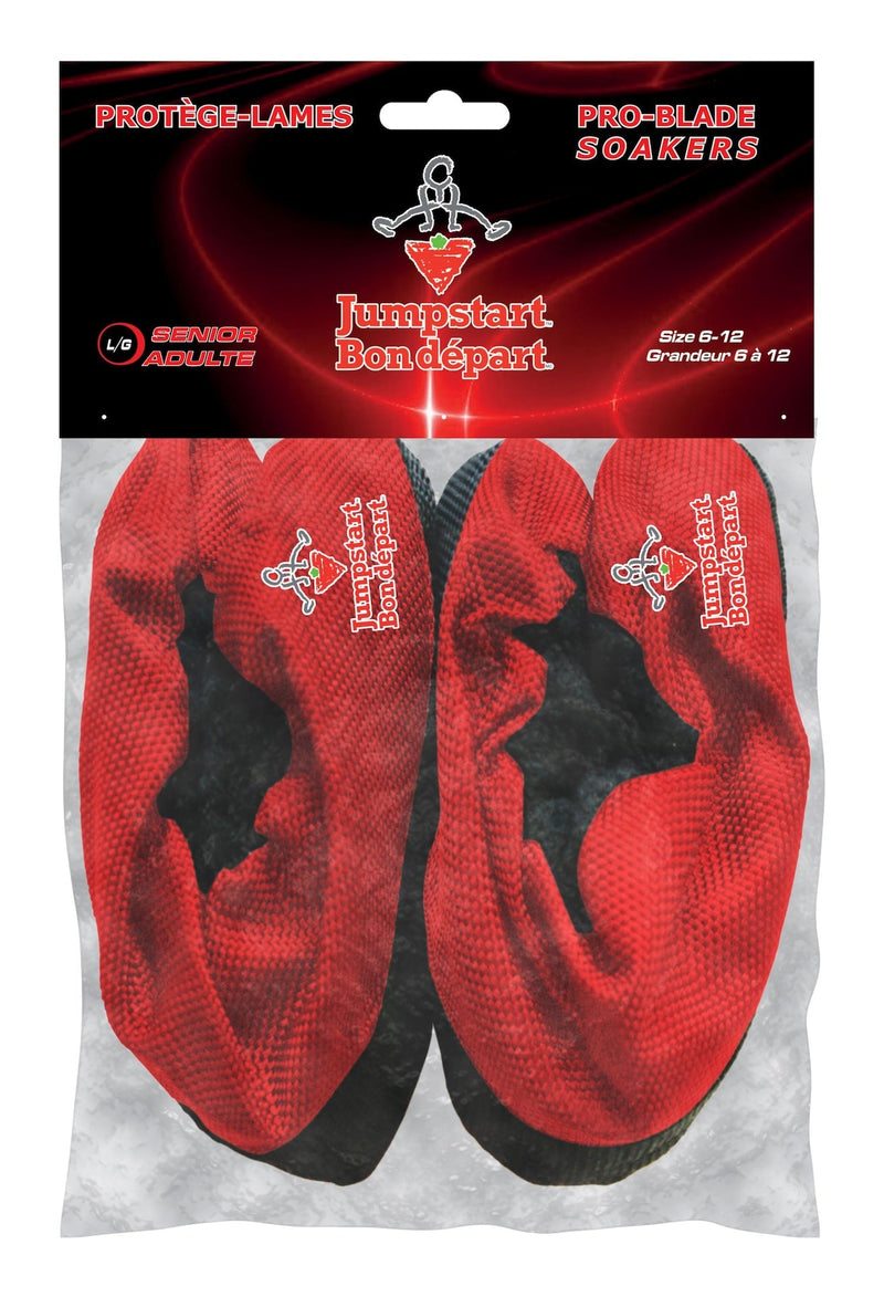 Hockey Pro-Blade Soakers Skate Guards, Red, Assorted Sizes T5486