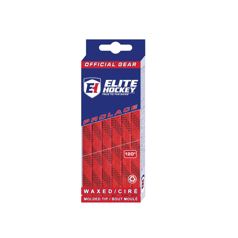 Hockey Prolace Skate Laces, Waxed, Red, Assorted Sizes F1768