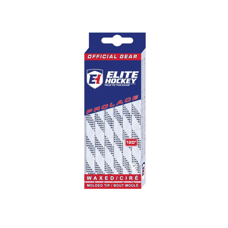 Hockey Prolace Skate Laces, Waxed, White, Assorted Sizes B7646