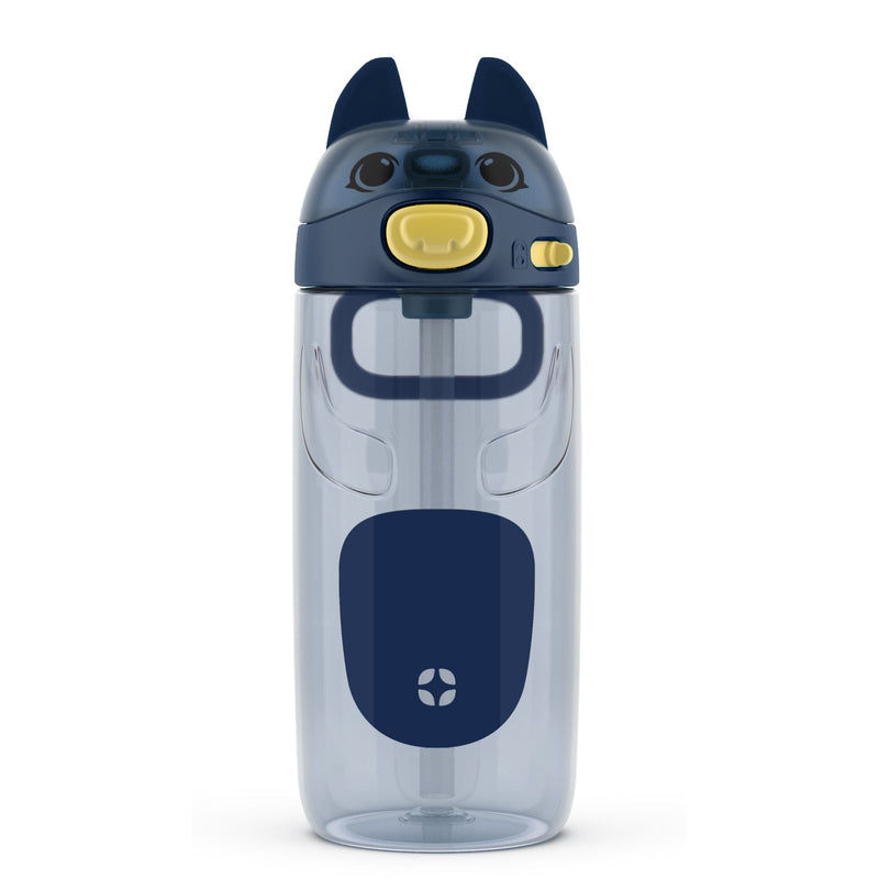 Ellies Kids' Reusable Copolyester Plastic Water Bottle, 16-oz, Assorted Colours, with Removable Straw M5677