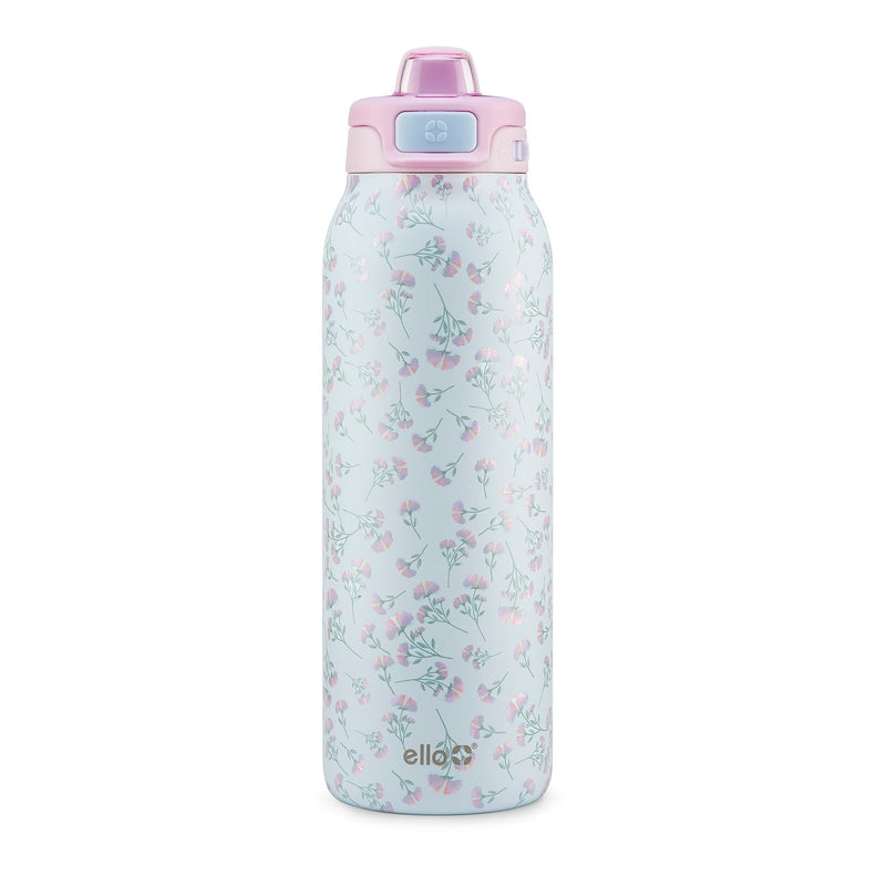 Pop & Fill Reusable Stainless Steel Insulated Water Bottle with Quick Fill Lid, 32-oz, Assorted Colours I2386