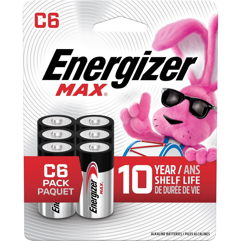 Alkaline C Battery, 6-Pack B2610