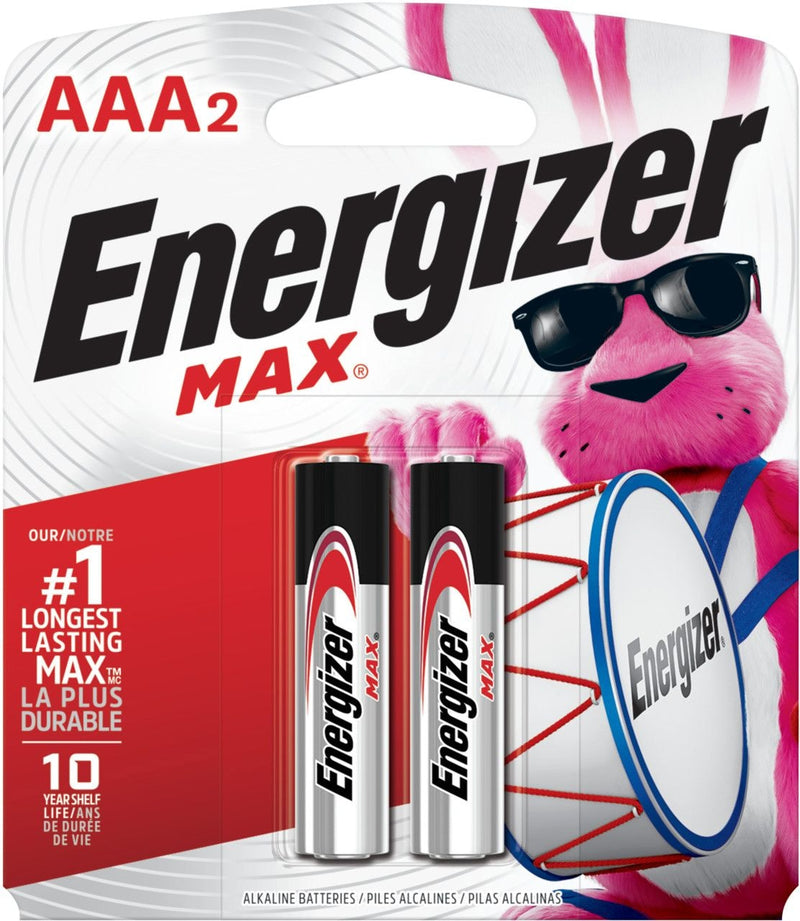 Max 2-pk AAA Alkaline Batteries, Long Lasting, All Purpose W6439