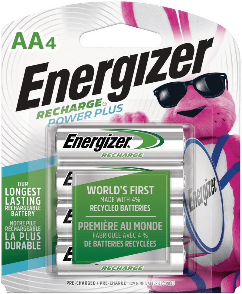 NH15BP-4 AA 2300 mAh NiMH Rechargeable Batteries, Pre-Charged, All Purpose, 4-pk F8189
