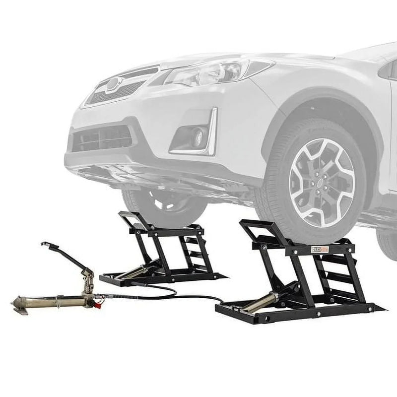 Black Widow Hydraulic Car Lift with Ramp - 3,000 lb. per pair Capacity Z4973