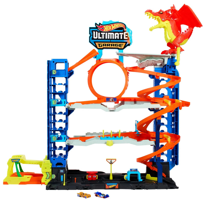 City Ultimate Garage Playset with 2 Die-Cast Cars, Storage for 50 Cars Child Age 4-8 E7160