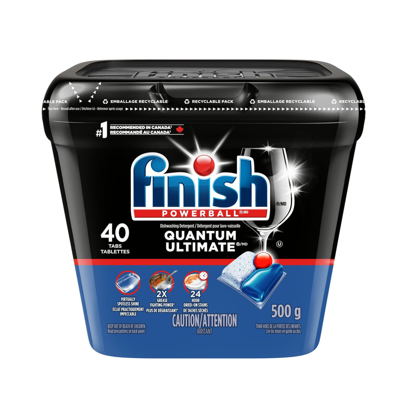 Quantum Ultimate Dishwasher Detergent Tabs, Fresh Scent, 40-pk T3302