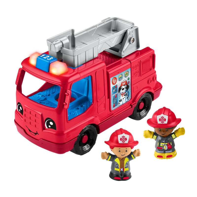 Little People Fire Truck Musical Toddler Toy with Lights, Sounds & 2 Figures F0477