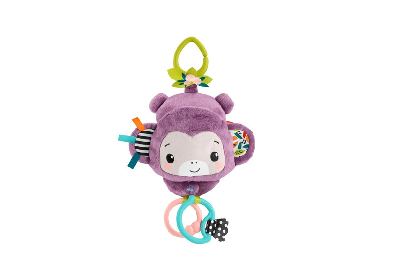 Sing n Go Purple Monkey Plush Baby Stroller Sensory Toy For Newborns P2079