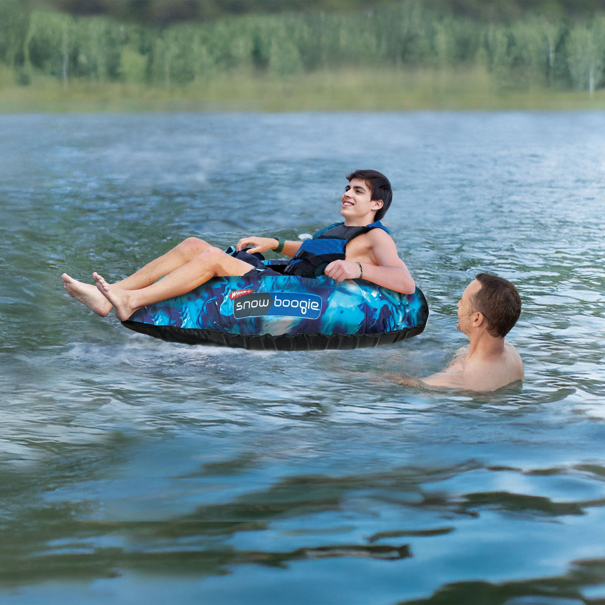 Dual Inflatable Snow Tube for Winter and Summer
