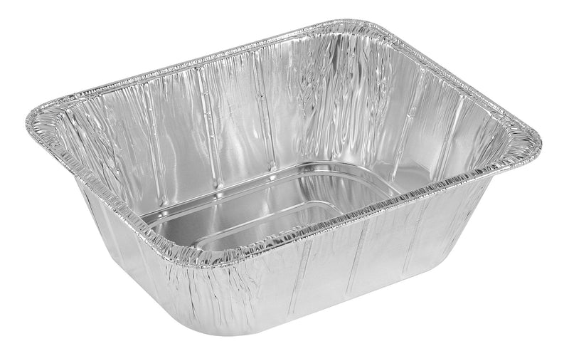 Foil Reusable Half Extra Deep Steam Baking Pan, Silver, 11-in, for Baking/Cooking/Steaming I8406