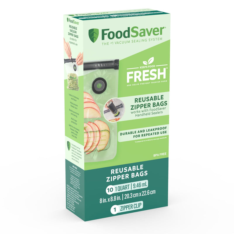 Reusable Zipper Vacuum Sealer Bags, 946mL, 10-pk N5207